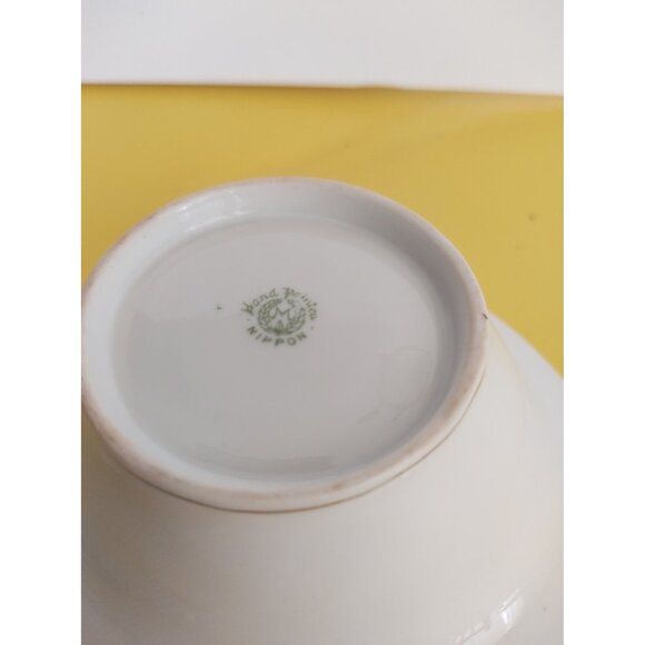 Vintage Hand Painted Nippon Japan Gold Encrusted Candy/Nut Bowl 1950's 5 3/4" - Picture 7 of 15